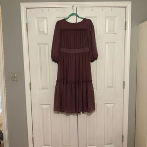 Purple Dainty Jewels Midi dress